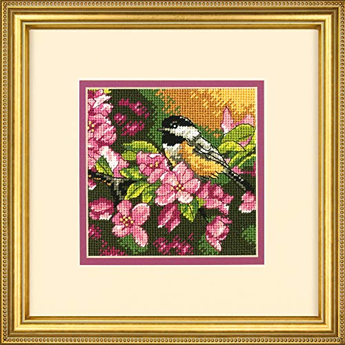 Dimensions Mini Needlepoint Chickadee in Pink