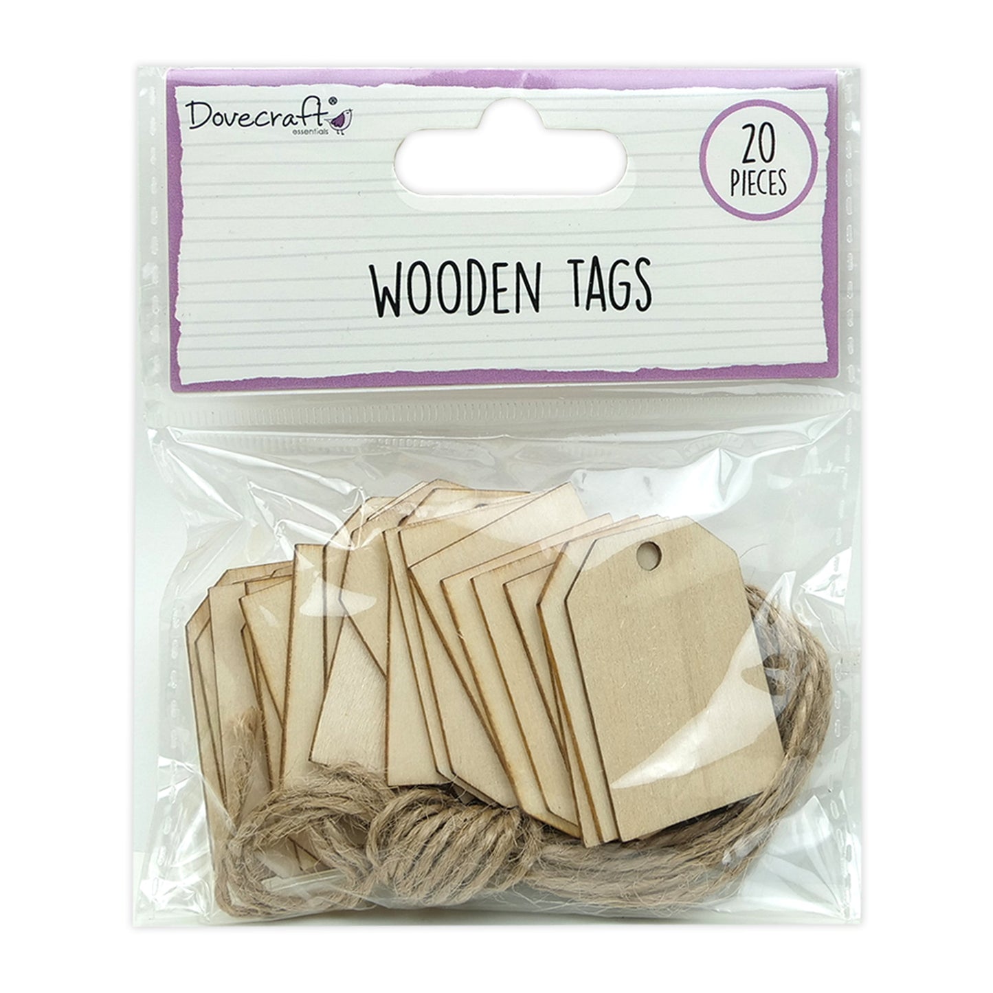 Dovecraft Essentials Wooden Tags