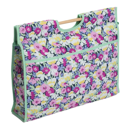 Hobby Gift | Wild Blossom Print Craft/Knitting Storage Bag 11x43x33½cm