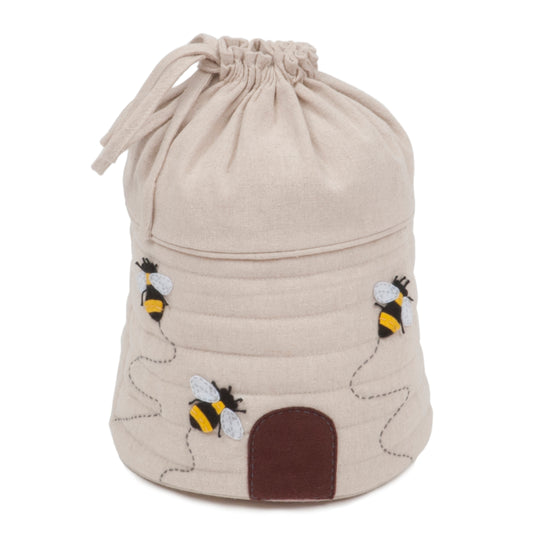 Drawstring Knitting Bag - Bee Hive - Hobbygift Premium