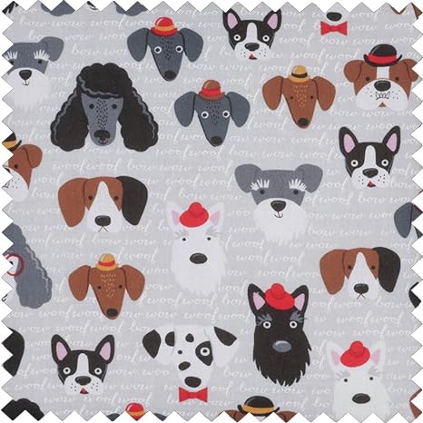 Knitting Bag - Fabric Handles - Classy Canines - Hobbygift Classic