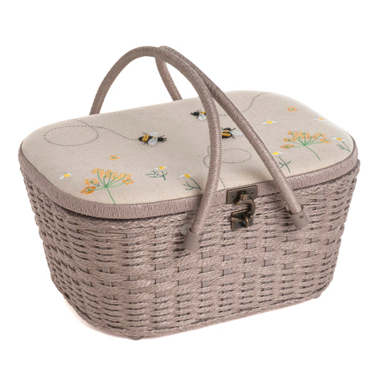 Sewing Basket Large Linen Bee