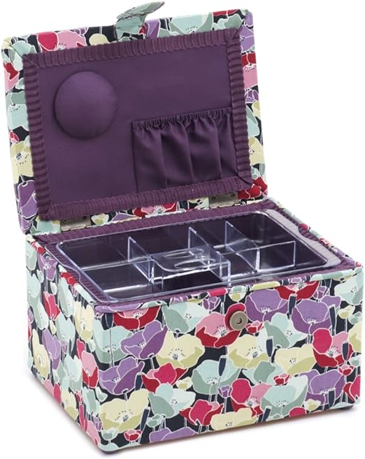 S&W Collection HGMS284 | Medium Sewing Stool | Spring Flowers Pattern