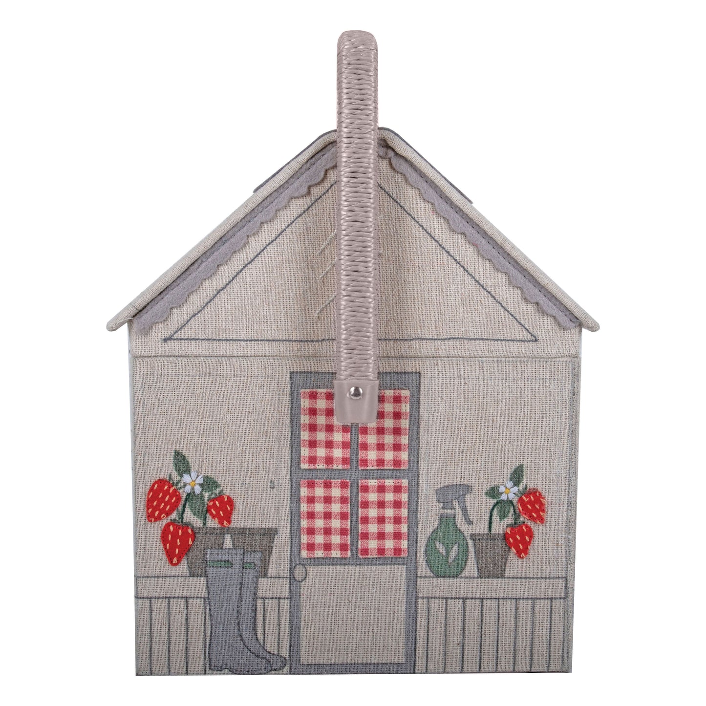Sewing Box Novelty Strawberry Greenhouse