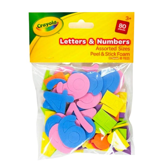 Crayola Foam Letter & Number P&S Asst