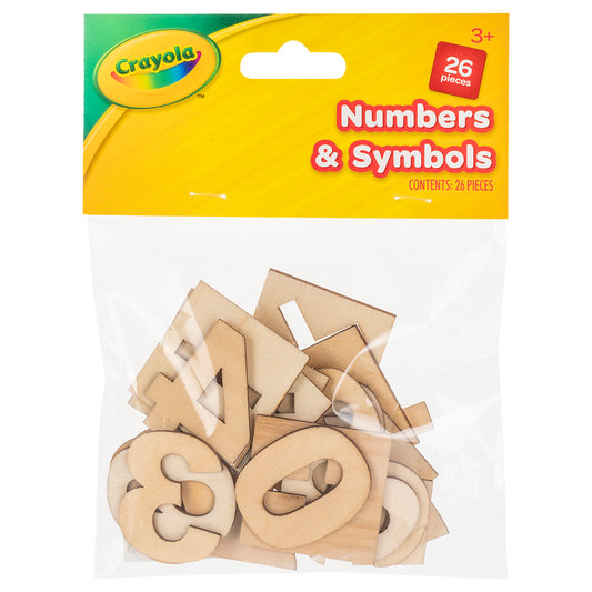 Crayola Wood Numbers & Symbols