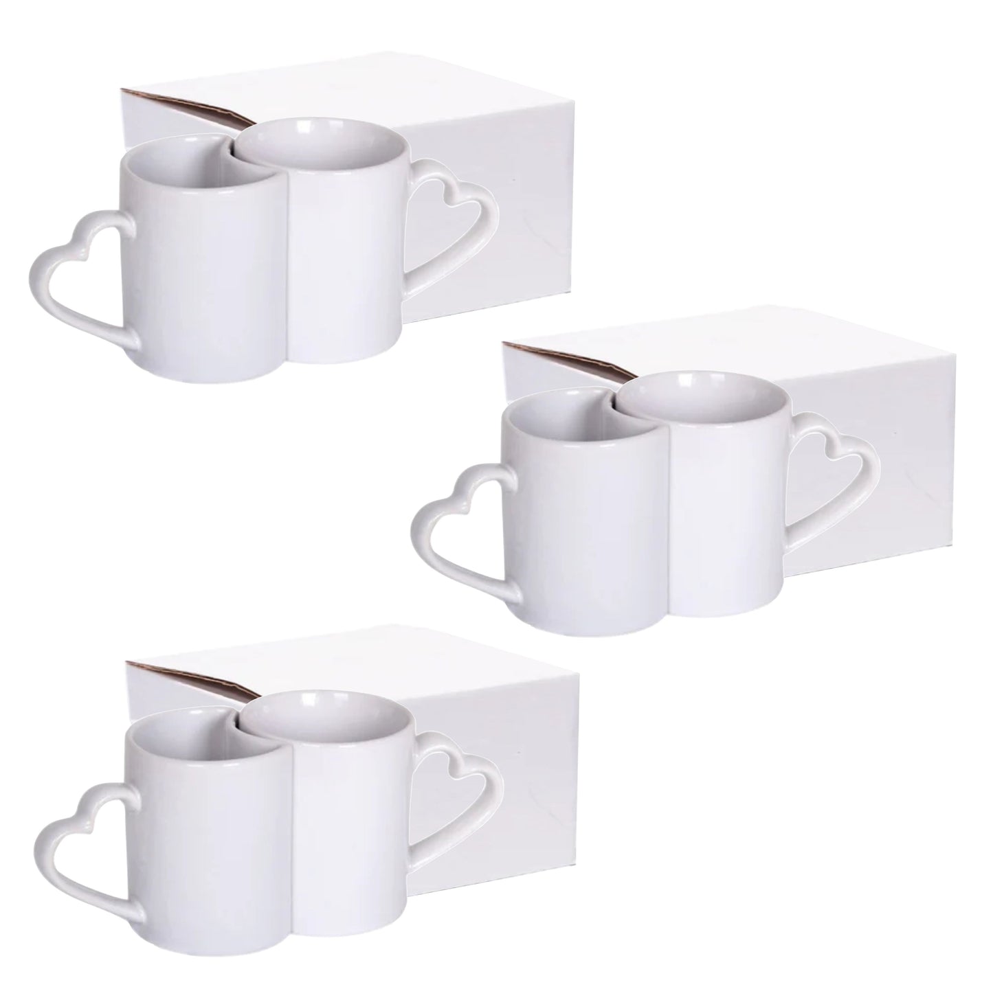 Simply Creative Sublimation Mug 11oz - Couple Heart 6 sets