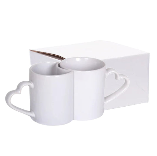 Simply Creative Sublimation Mug 11oz - Couple Heart 6 sets