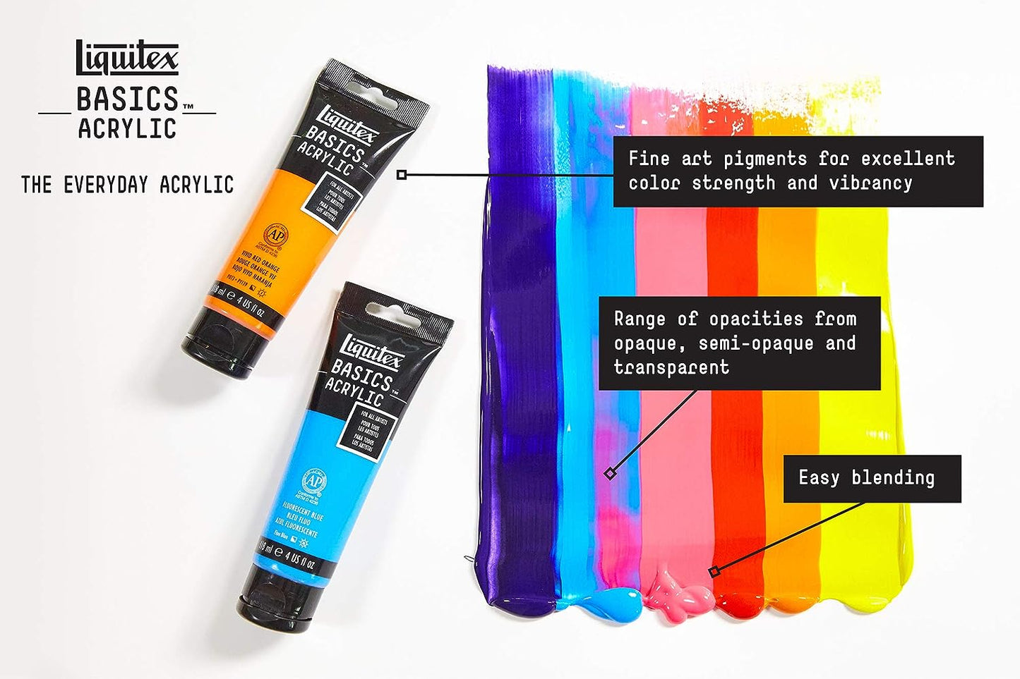 LIQUITEX BASICS COLOUR 118ML TUBE CADMIUM YELLOW DEEP HUE