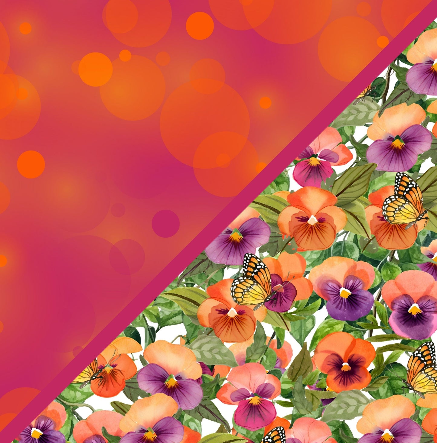Digital Kit A4 Papers Pansy Petals - 12 designs