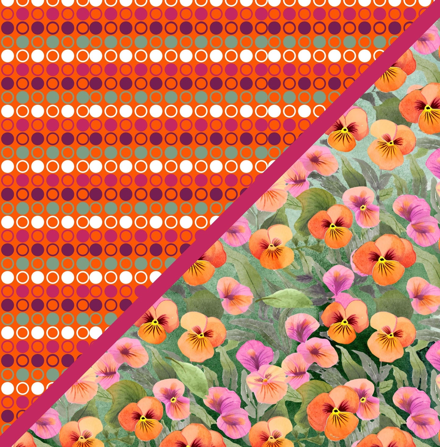 Digital Kit A4 Papers Pansy Petals - 12 designs