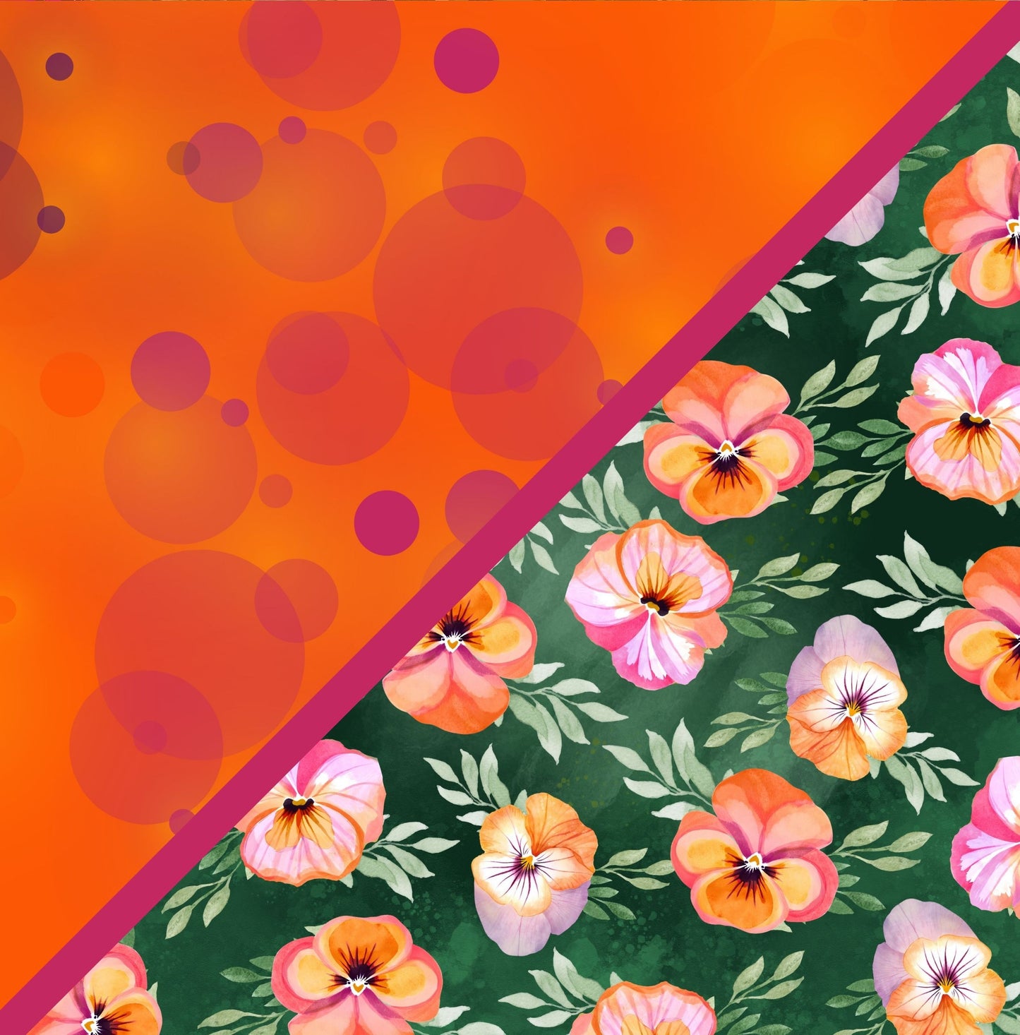 Digital Kit A4 Papers Pansy Petals - 12 designs