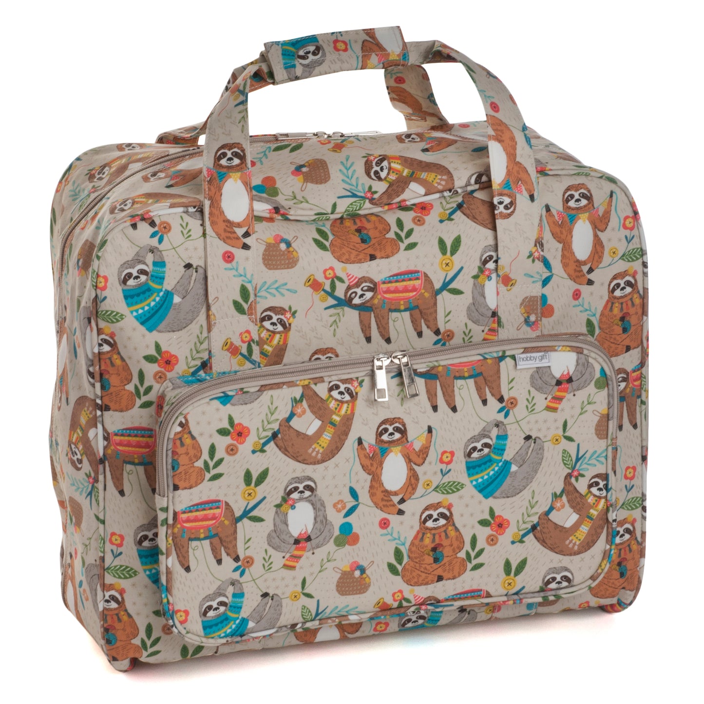 Hobby Gift Sewing Machine Bag Matt PVC Sloth