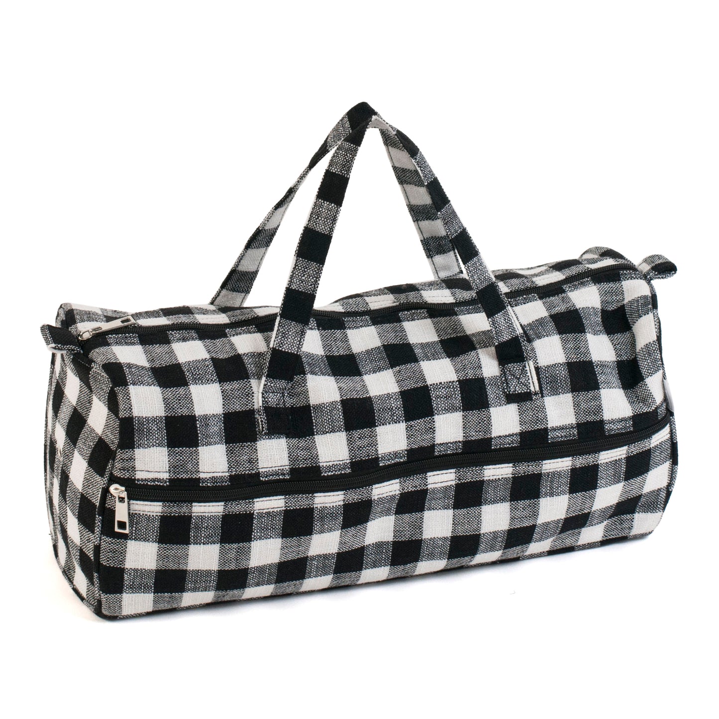 Hobby Gift Knitting Bag Monochrome Gingham