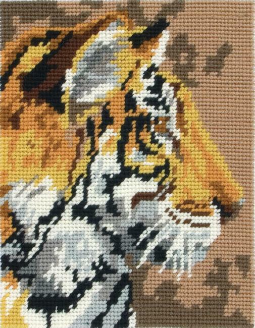 Anchor Starters - Tapestry Kit - Tiger - 18 x 14 cm - MR943