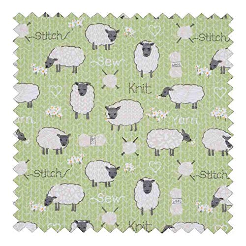 Hobby Gift Sewing Box Square with Drawer Sheep Design