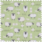 Hobby Gift Sewing Box Square Twin Lid Sheep Design