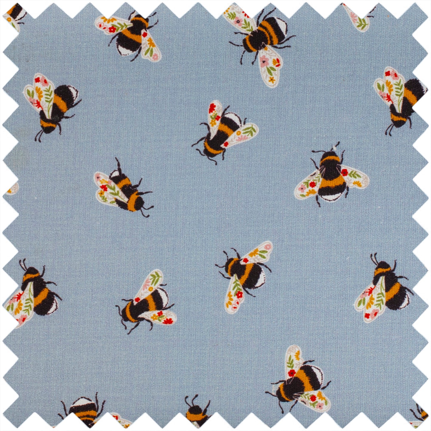 Hobby Gift Wool Holder Matt PVC Blue Bees Design