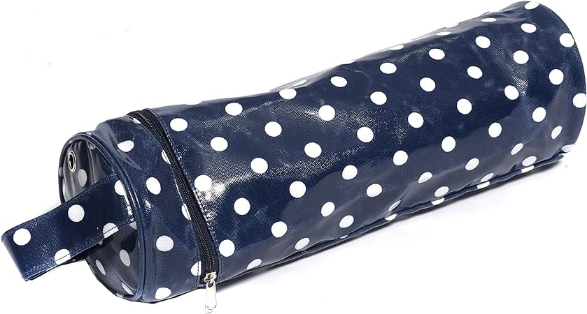 HobbyGift Yarn and Needle Holder Bag Polka Dots