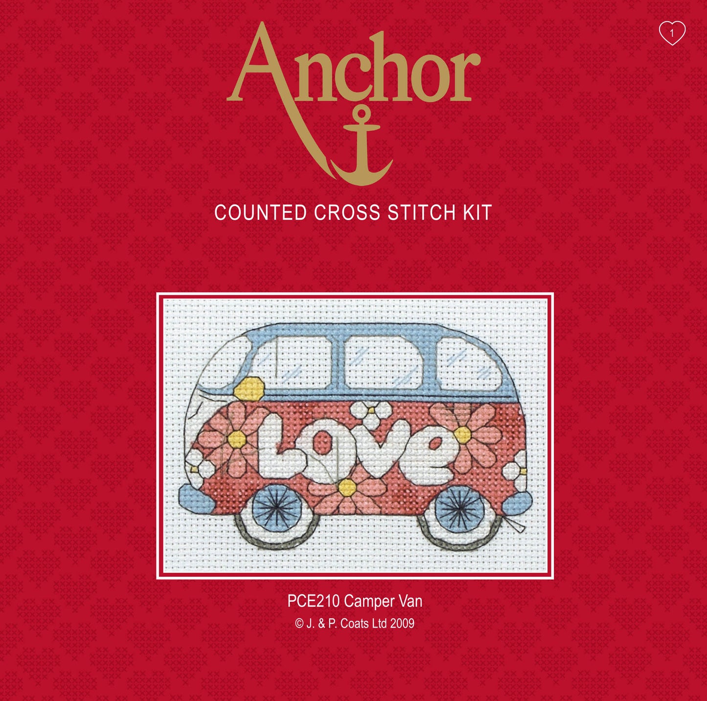 Anchor Counted Cross Stitch Kit Camper Van