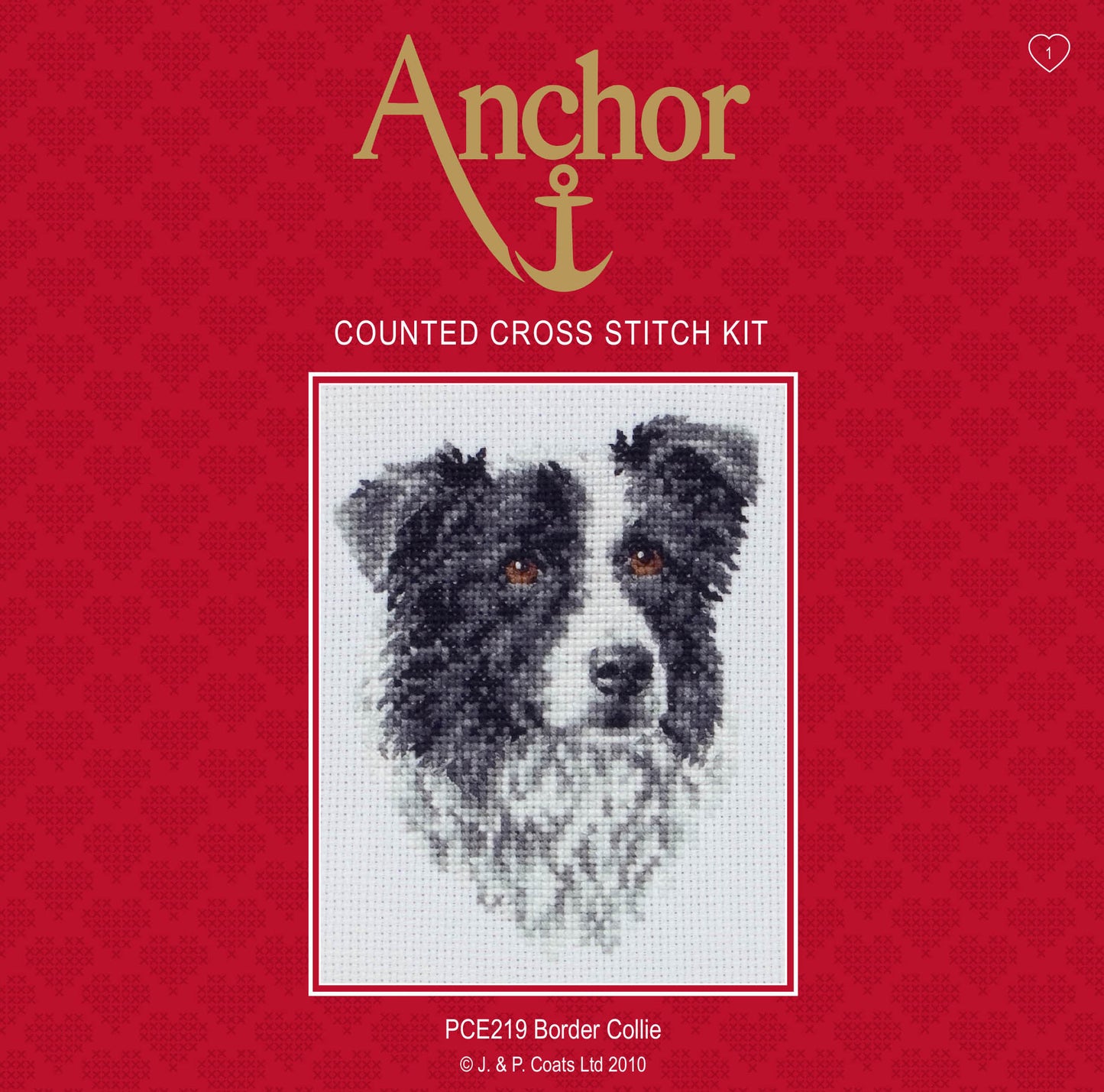 Anchor Counted Cross Stitch Kit Border Collie