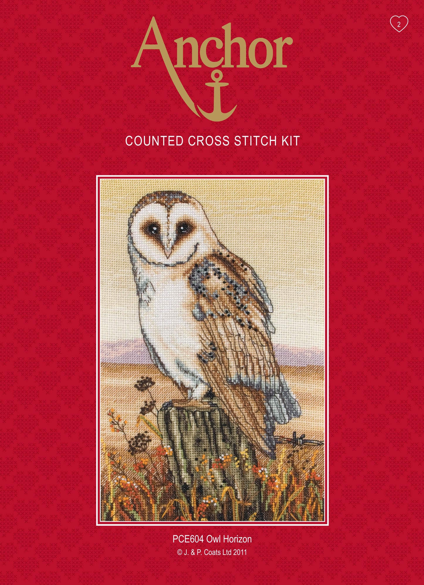 Anchor Counted Cross Stitch Kit Owl Horizon