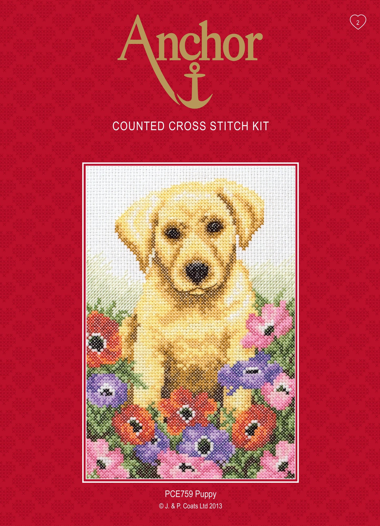 Anchor Counted Cross Stitch Kit Puppy
