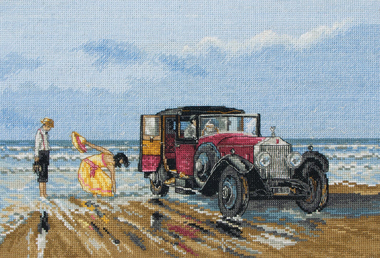 Anchor Counted Cross Stitch Kit Vintage Rolls on the Beach