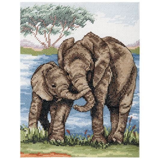Anchor Counted Cross Stitch Kit Elephants