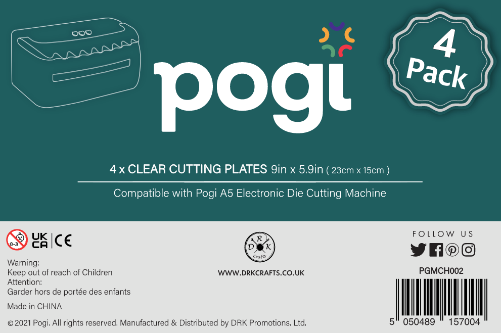 Pogi A5 Die Cutting replacement Plastic Plate - 4PK