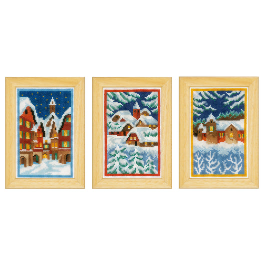 Vervaco - Counted Cross Stitch Kit Miniatures - Winter Night