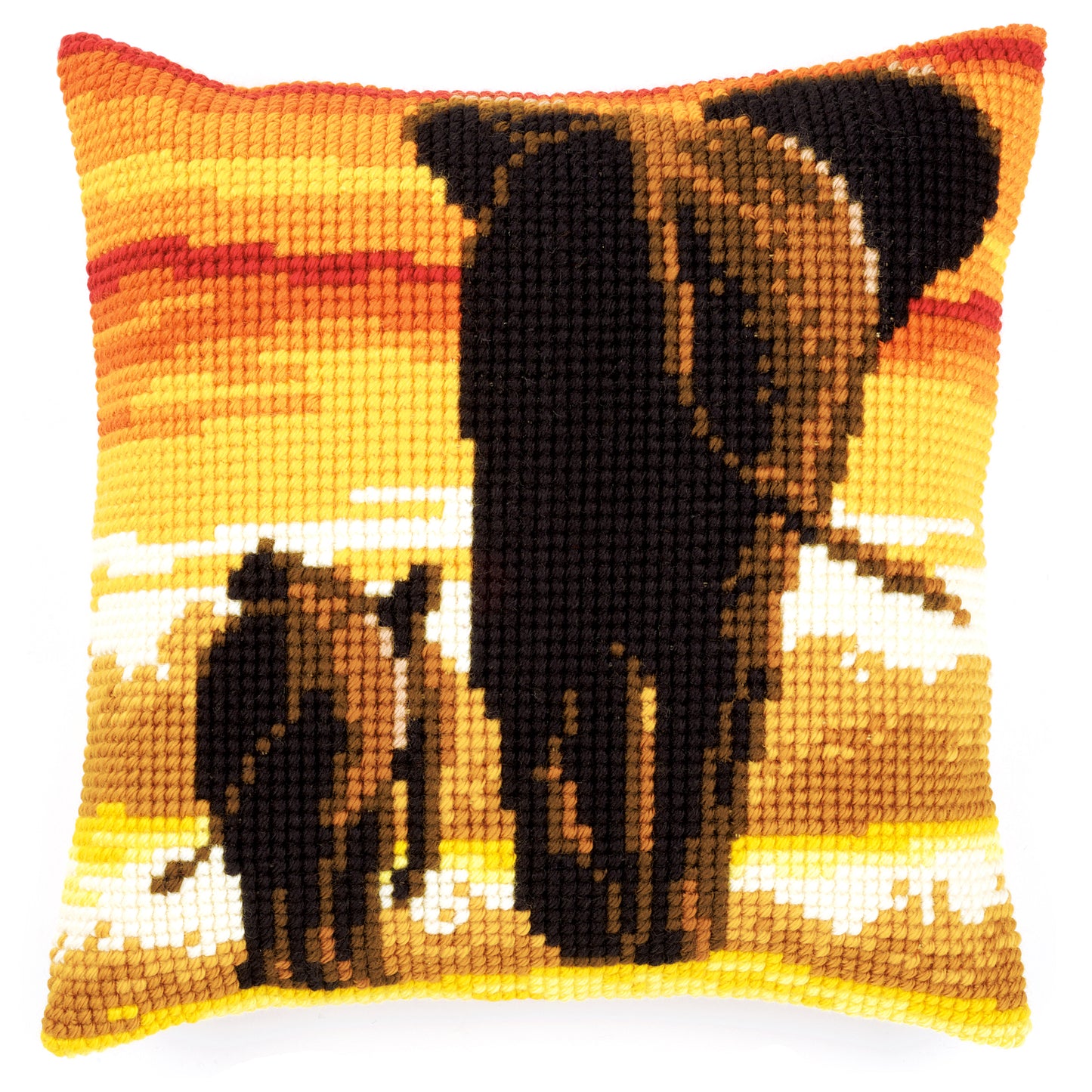 Vervaco - Cross Stitch Cushion Front Kit - Elephants