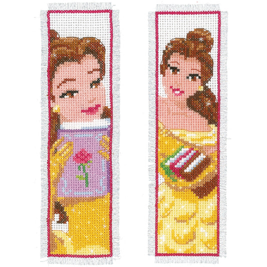 Vervaco - Bookmark - Cross Stitch Kit - Beauty - Disney (Set of 2)