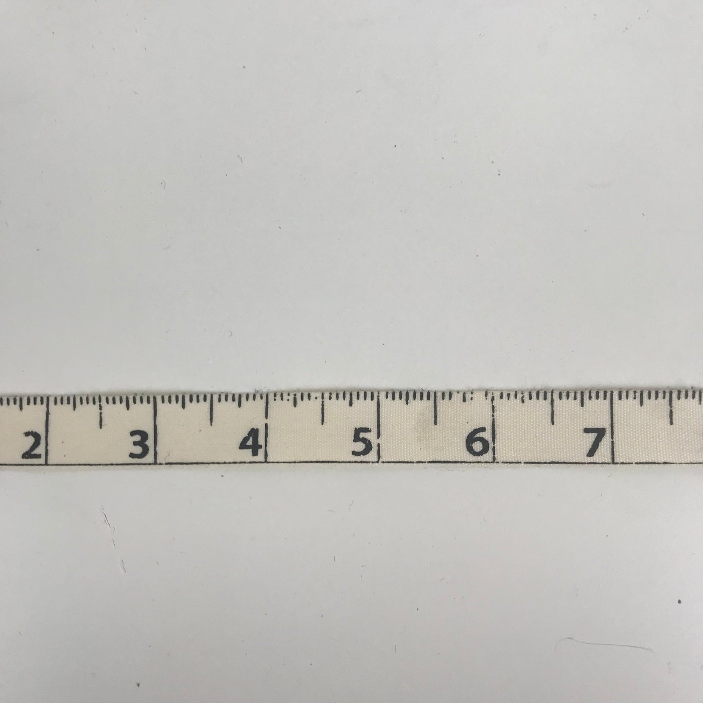 Tape Measure printed on Natural 15mm x 20 metres Ribbon