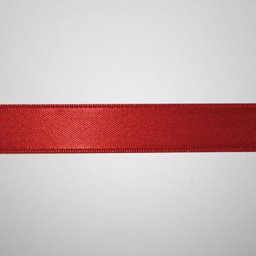 Double side Satin 10mm Ribbon 20 metre reel Red
