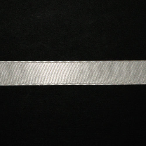 Double side Satin 10mm Ribbon 20 metre reel Ivory