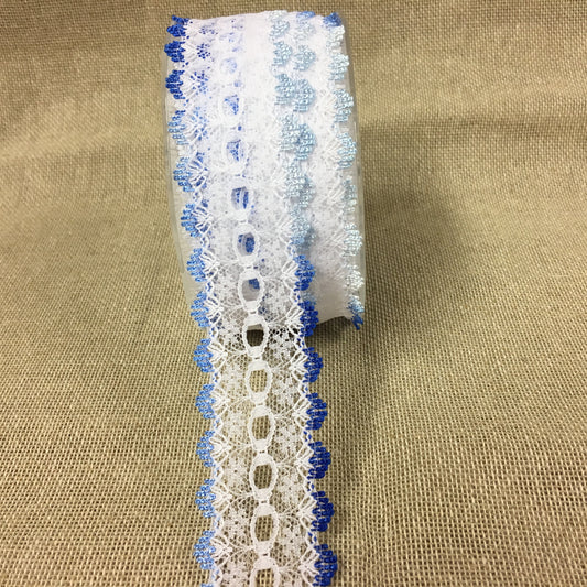 Knitting in Lace 30mm Blue Mix 15 metre reel