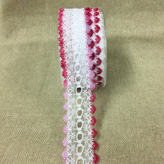 Knitting in Lace 30mm Hot Pink Mix 15 metre reel