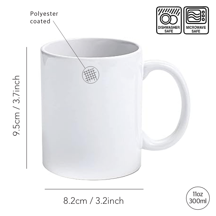 Simply Creative Sublimation Mug 11oz - White