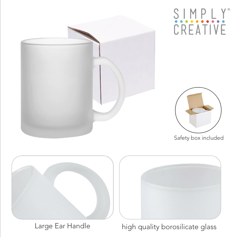 Simply Creative Sublimation Mug 11oz - Frosted Glass