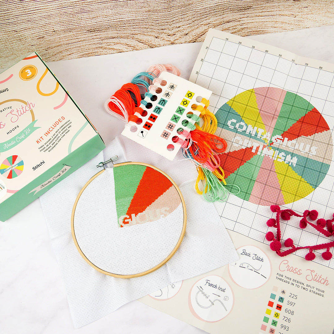 Stitchi Stitchi Cross Stitch Kit positive vibes