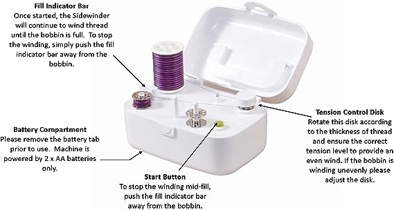Simplicity Sidewinder Portable Bobbin Winding Machine