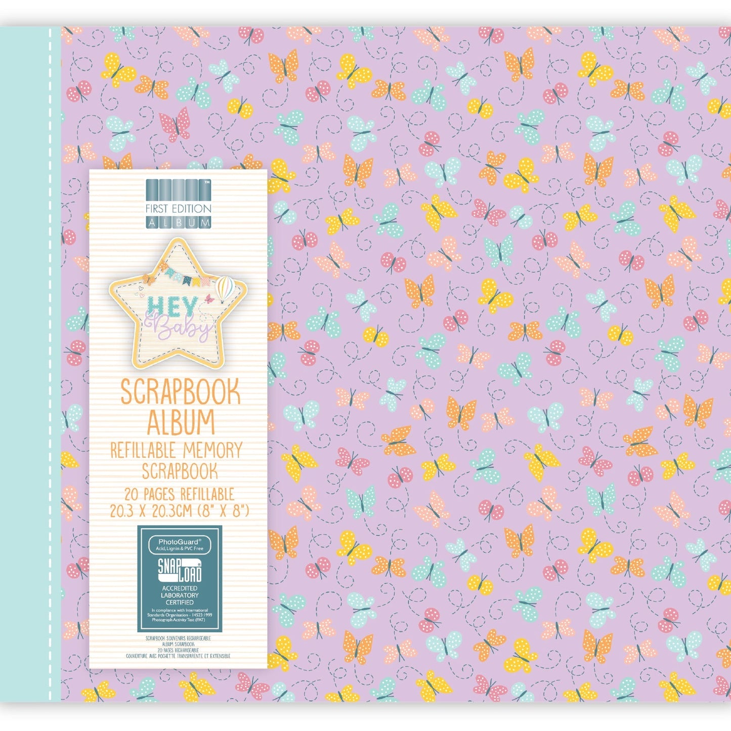 First Edition 8x8 Album - Hey Baby - Butterflies