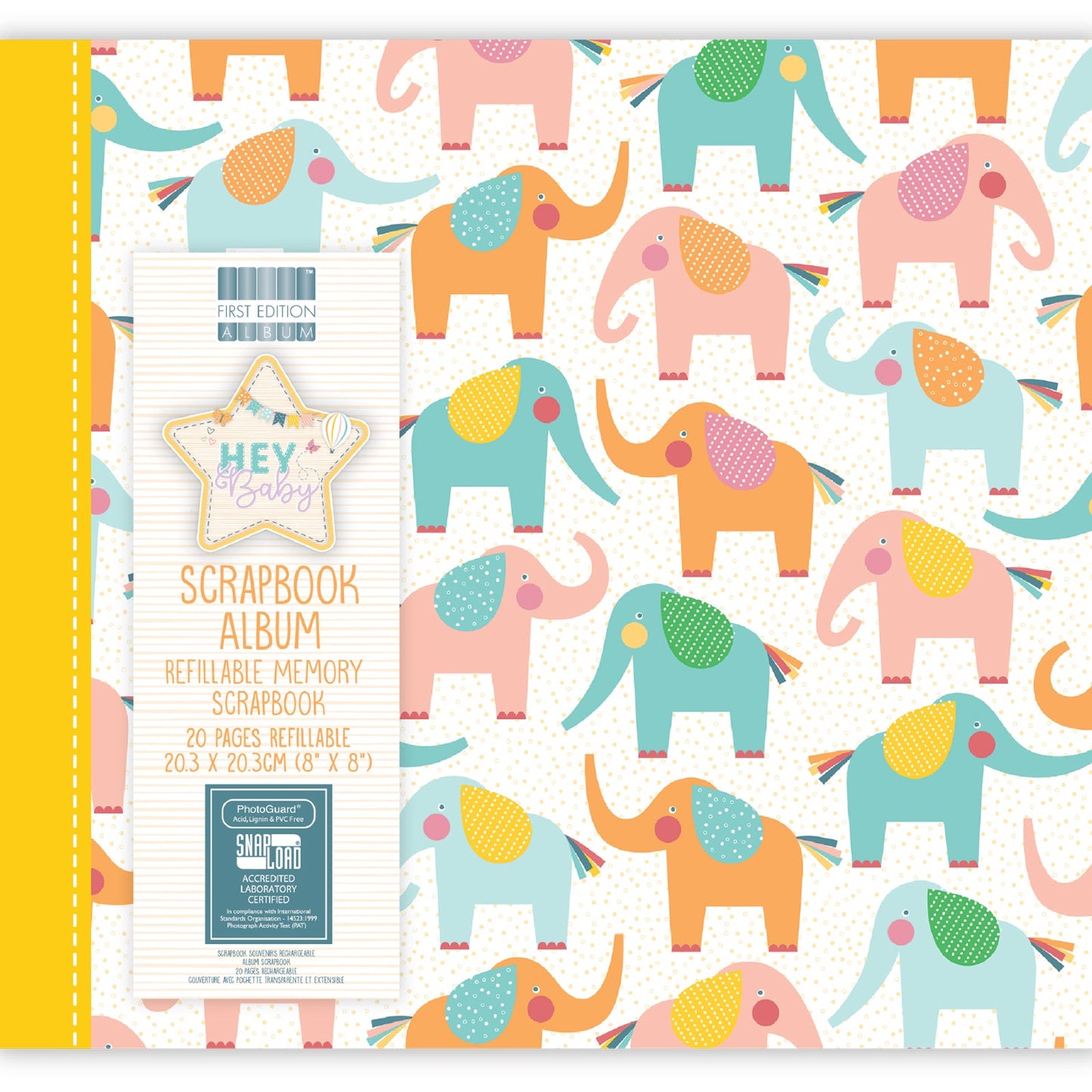 First Edition 8x8 Album - Hey Baby - Elephants
