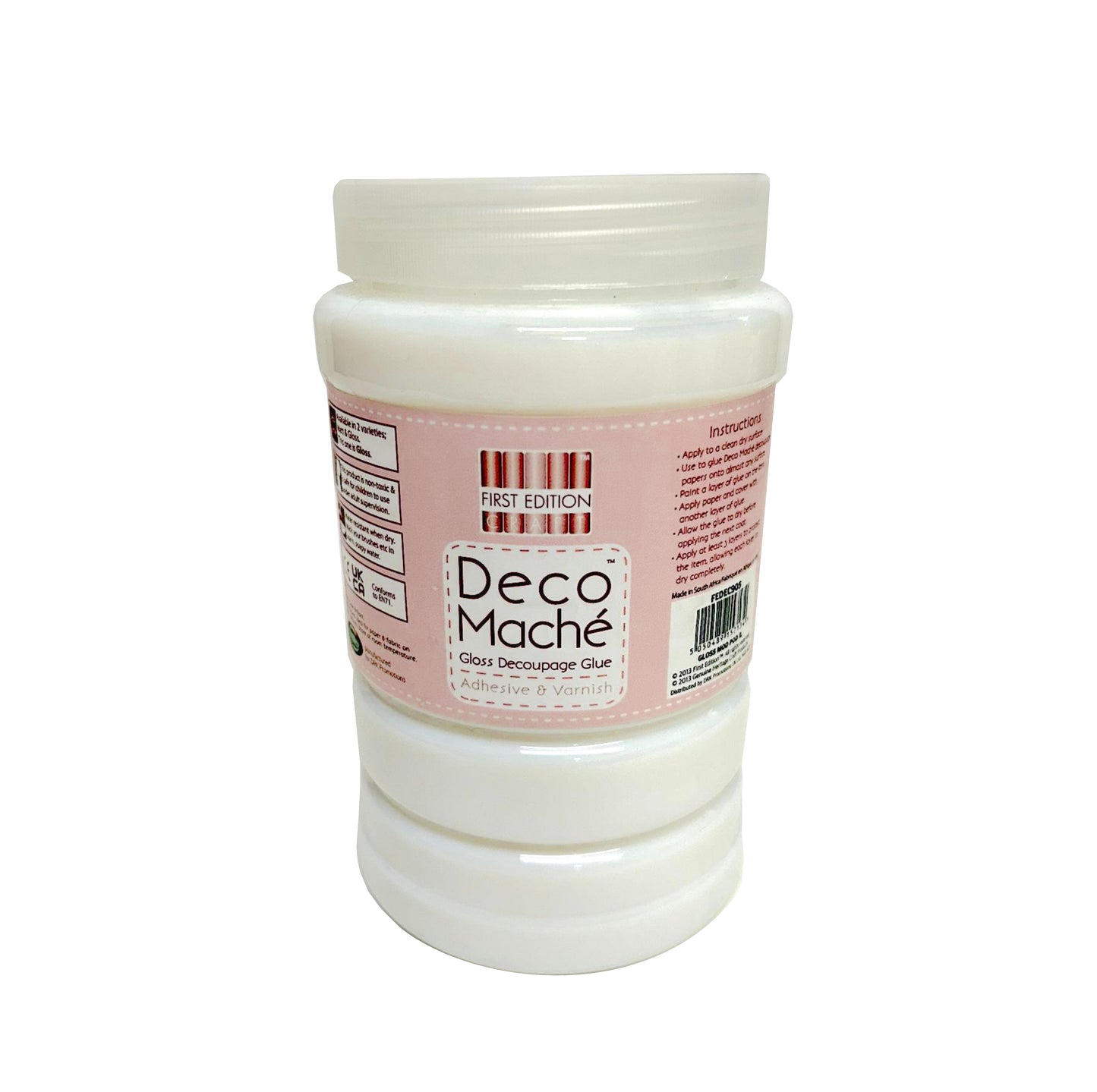 First Edition Deco Maché - Adhesive & Build-up Sealer 1L Gloss