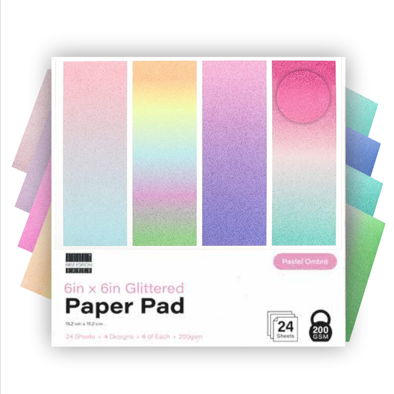 First Edition Value Paper Pad 6 x 6 inch - 6 Pack