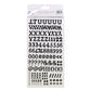 Simply Creative Alphabet & Number Stickers - Traditional Glitter Black