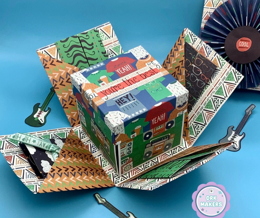 Blog by Angela Dodson - Music Themed Birthday Exploding Box Card