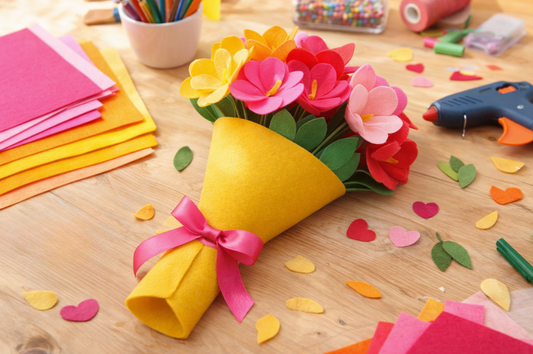 How to Make a Beautiful Felt Flower Bouquet (Step-by-Step Guide)
