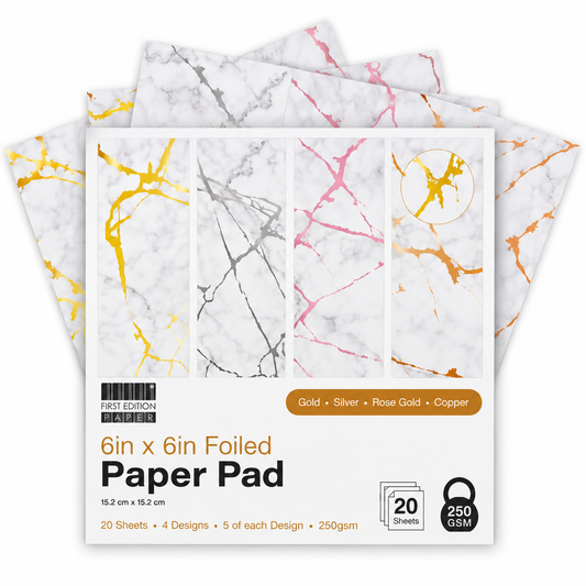 First Edition 6in x 6in Foiled Paper Pad